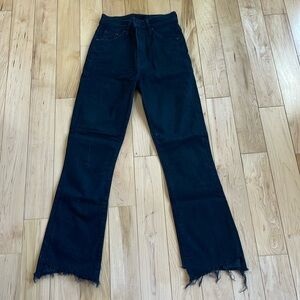 Mother The Insider Crop Two step fray 24